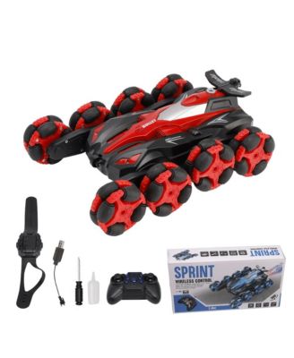 8WD Gesture Control RC Stunt Car with 360° Spins, Drifting, Fog & Light Effects