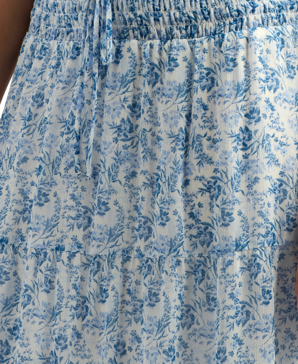 Bcx Juniors' Yoryu Printed Tiered Maxi Skirt