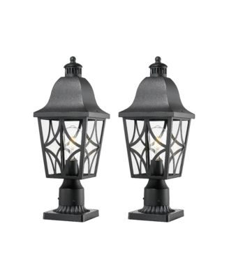 Outdoor Post Lights Lamp Post Light Fixture, Waterproof Aluminum Housing with Glass, Fence Post Deck Lighting for Garden