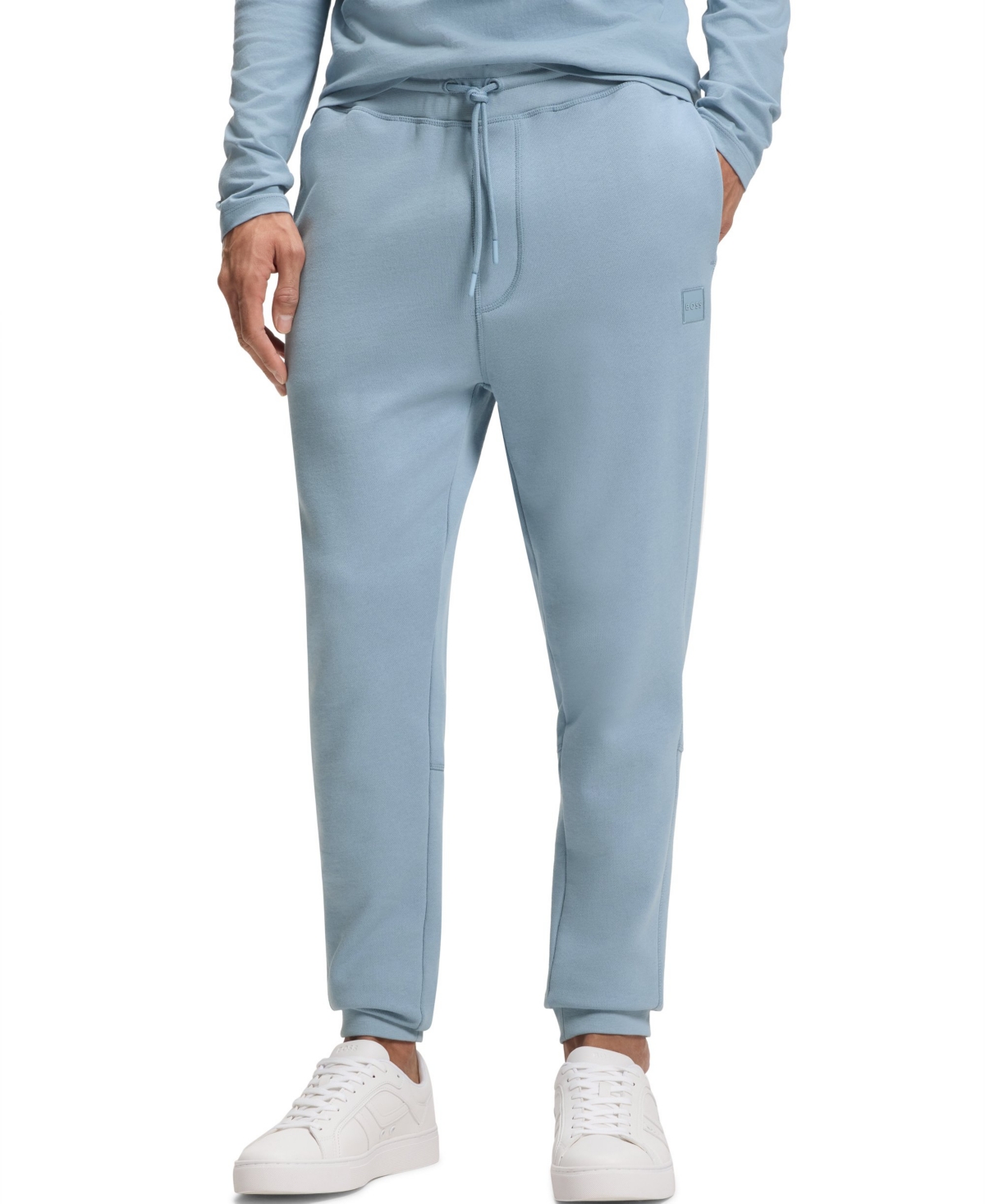 Boss by Hugo Boss Men's Logo Patch Tracksuit Bottoms - Blue