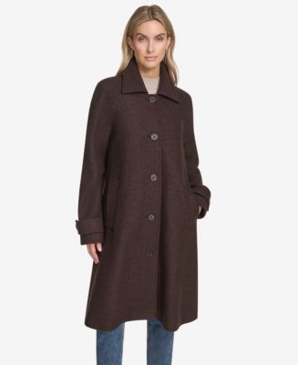 Andrew Marc Women's Jupiter Wool Blend Balmacaan Coat - Macy's