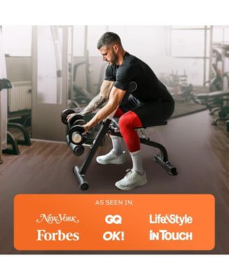 Roman Chair Hyperextension Bench – Adjustable, Foldable Glute & Lower Back Machine