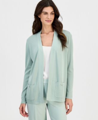 Women's Fine Rib Open-Front Malibu Cardigan