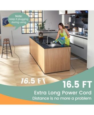 1400W Handheld Steam Cleaner with 14-Piece Accessory Kit and Child Lock