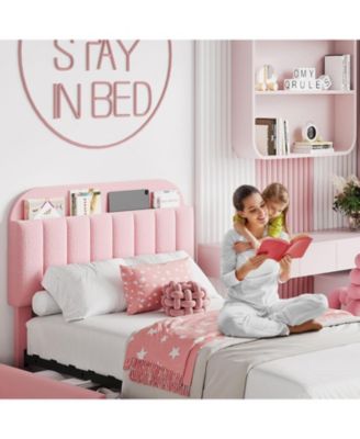 Easy Assembly Twin Size Bed Frame Space Saving, for Living Room, Guest Room