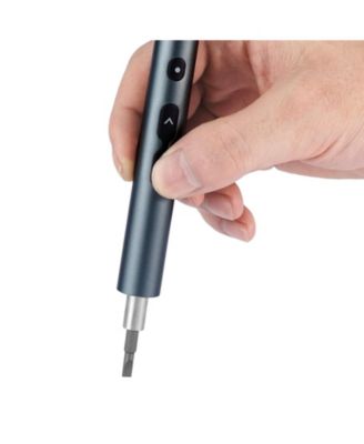 Mini Electric Precision Screwdriver Set with 48 Magnetic S2 Steel Bits, LED Light, Type-C Charging & Magnetic Storage Box