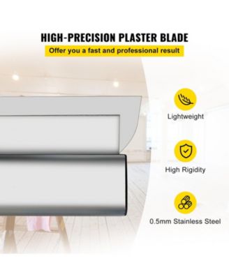 Skimming Blade Set, 10" 24" 32" Blades with 35"–78" Extension Handle, Stainless Steel, Aluminum Profile, Drywall Smoothing