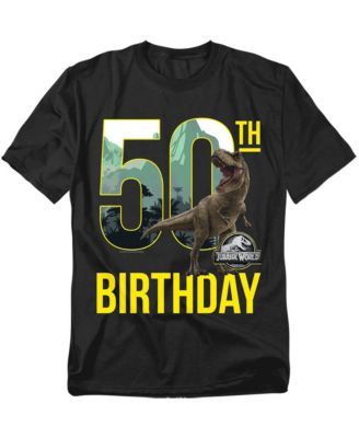 Men's Jurassic World 50th Birthday T-Rex T Shirt