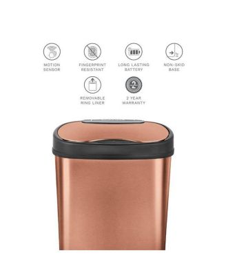 Oval Motion Sensor Trash Can 3.9 Gallon