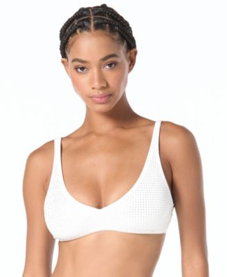 Michael Kors Women's Rhinestone Swim Bra Top