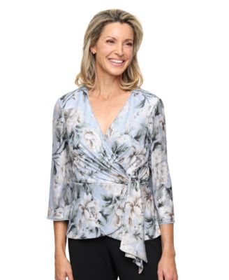 Women's Printed Sequin Blouse