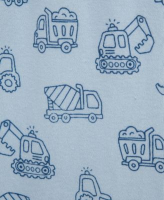 Baby Boys' Construction Short-Sleeve Bodysuit, Pants & Hat, 3-Piece Set