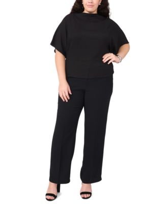 Plus Size Cowl Neck Boxy Top