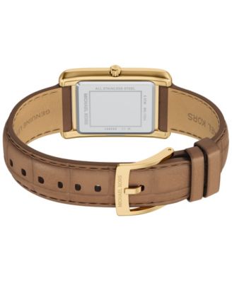 Women's Essex Three-Hand Brown Leather Watch, 26x36.5mm