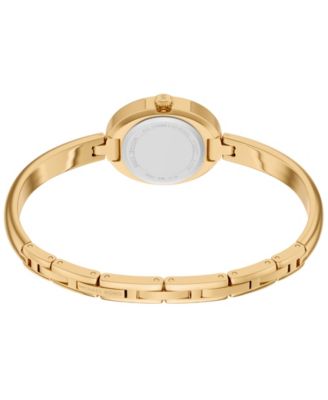 Women's Maude Three-Hand Gold-Tone Stainless Steel Watch, 21mm