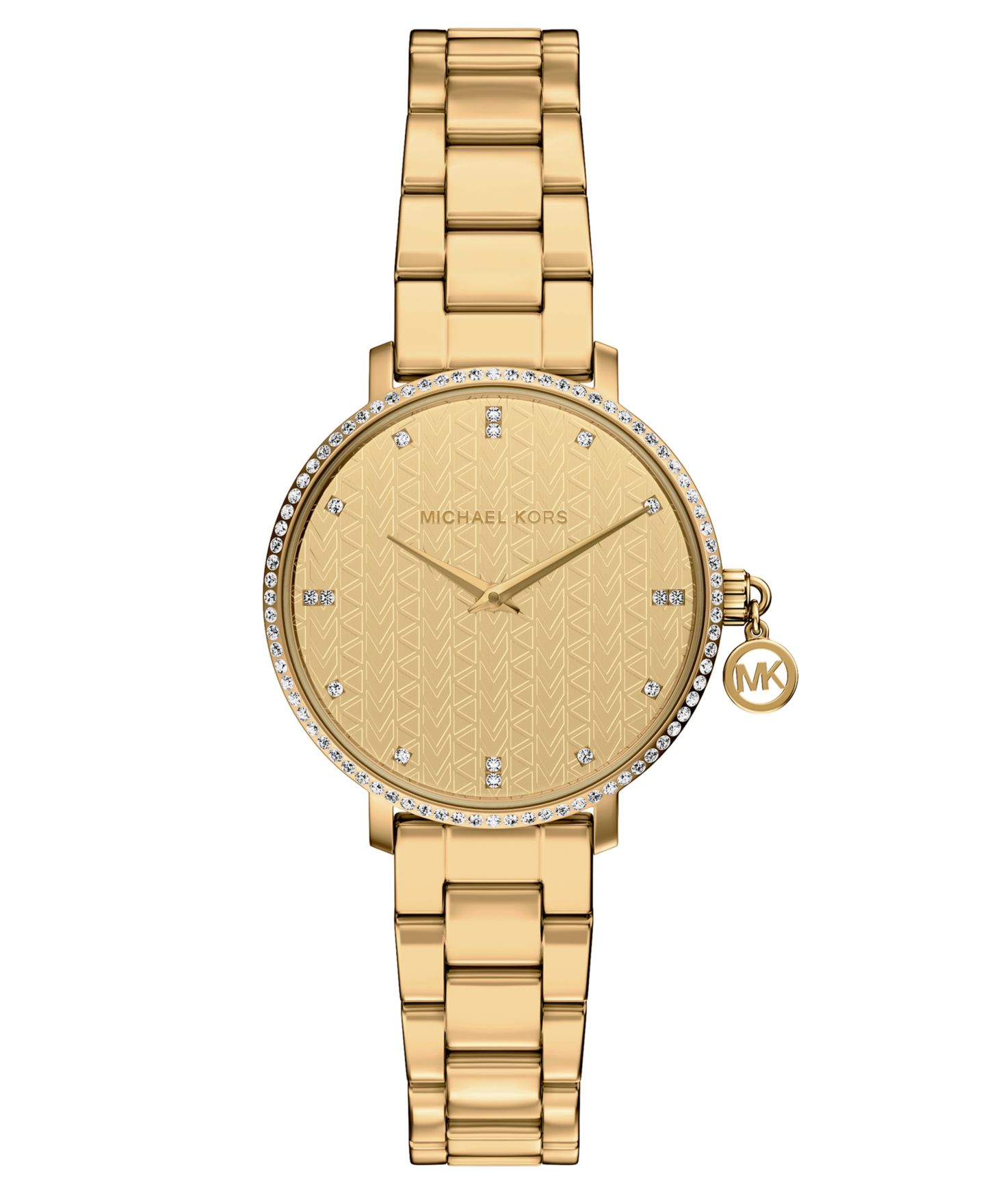 Женские часы Michael Kors Pyper Two-Hand Gold-Tone Stainless Steel, 32mm — фото 1