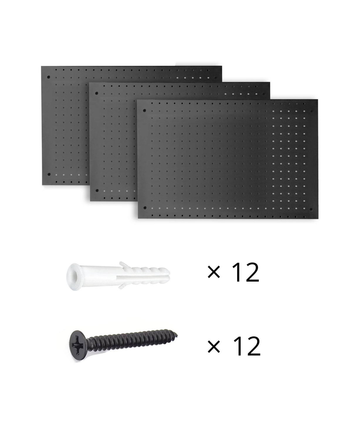 Lugo 24"x16" Pegboard Wall Organizer 128 Pc Kit