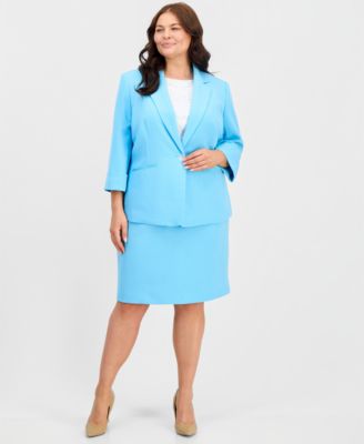 Plus Size Knee-Length Pencil Skirt