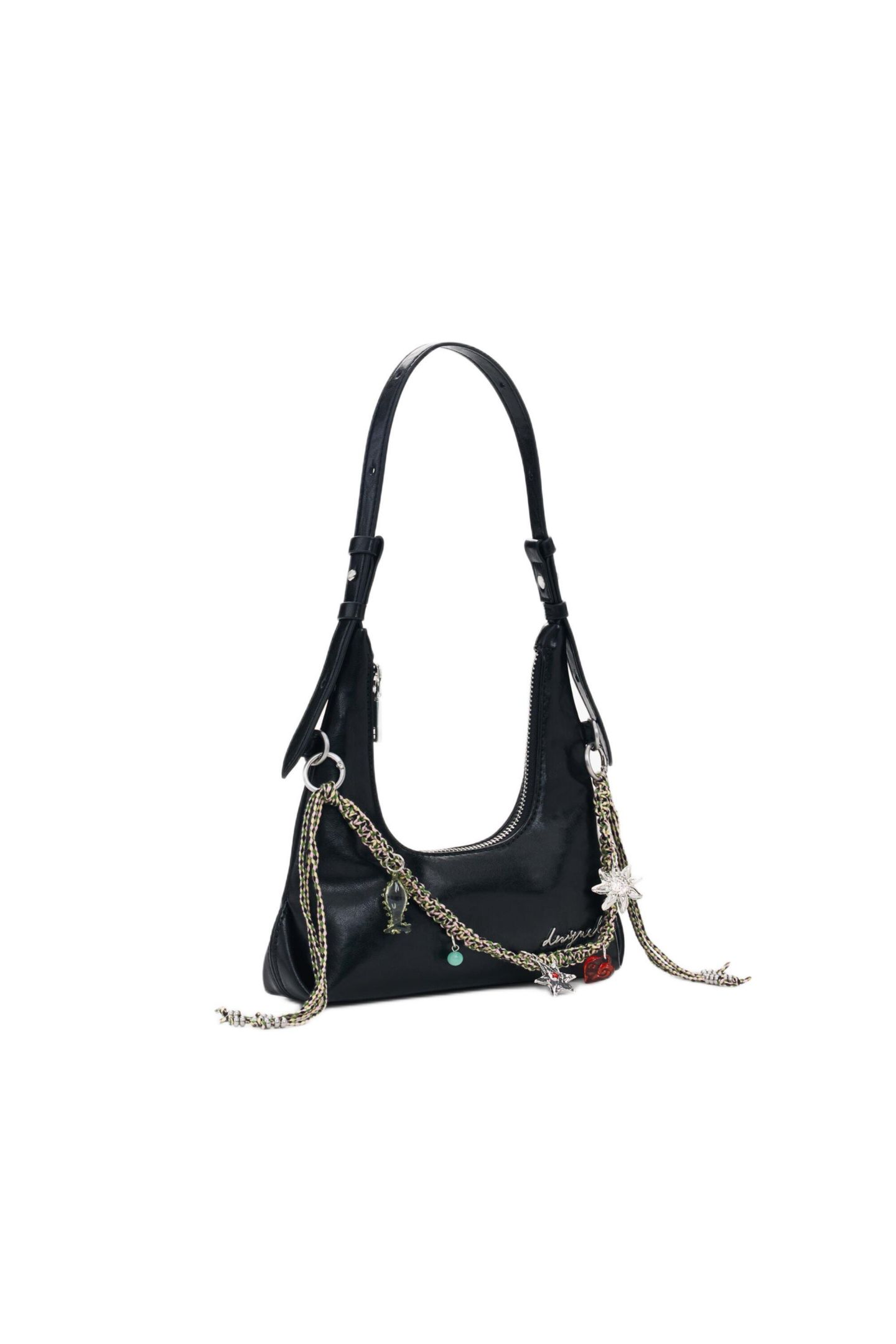 Женская сумка Desigual Mini charm, цвет: Чёрный — фото 2
