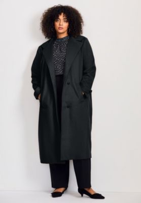 Women's Funnel Neck Long Coat