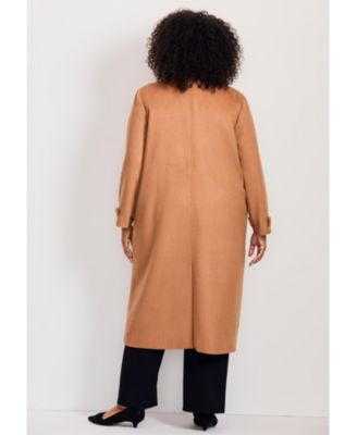 Women's Funnel Neck Long Coat