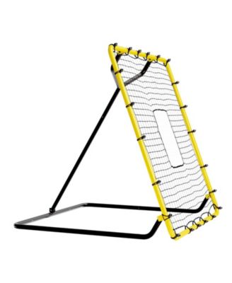 Baseball/Softball Rebounder Net, 4' x 4.5', Pitchback Trainer w/ Target, 4 Adjustable Angles