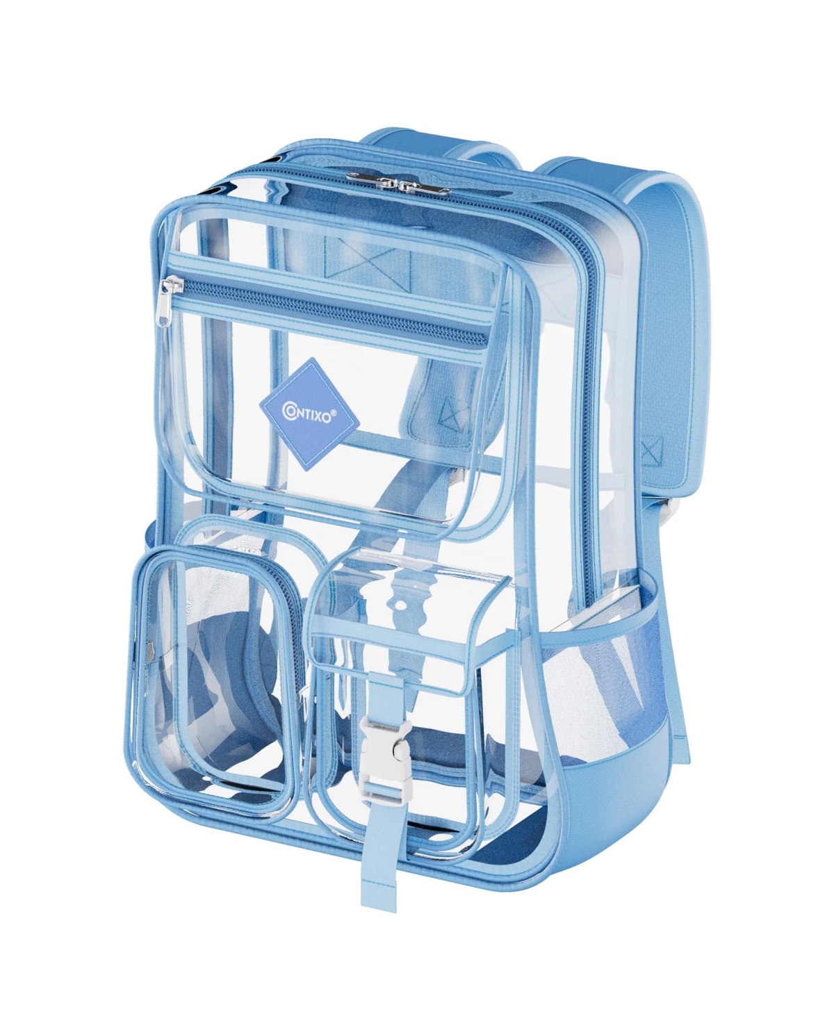 Contixo Clear Backpack for Kids & Adults, Stadium & School Approved, Waterproof Pvc Bookbag