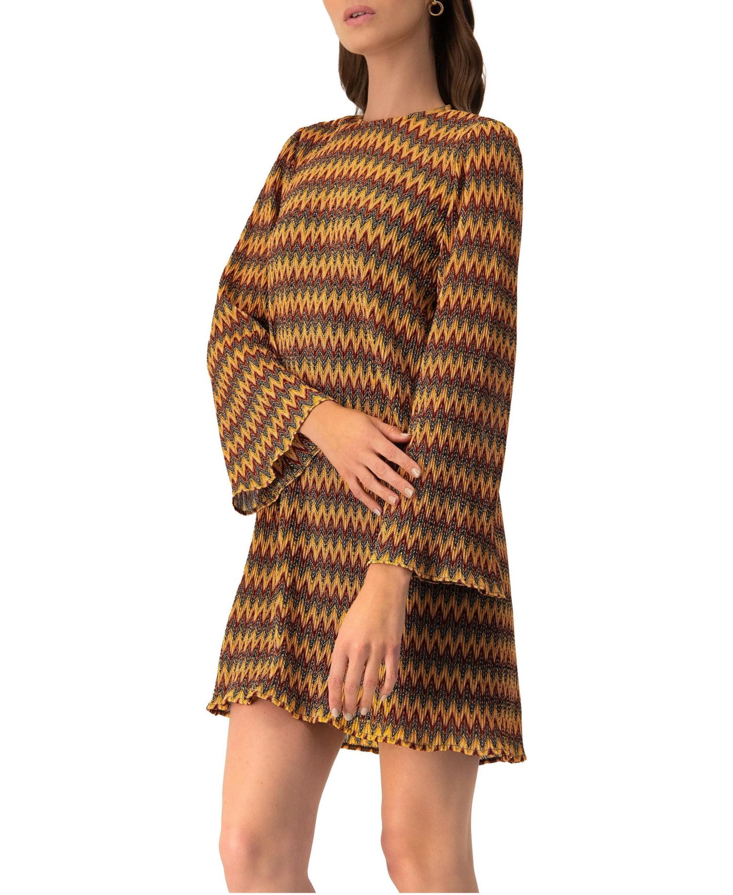 Women's Short Knit Dress with Headband