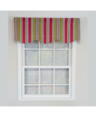 Nigel Stripe Regal 100% Cotton Rod Pocket Lined Window Valance 50" x 17" Multi