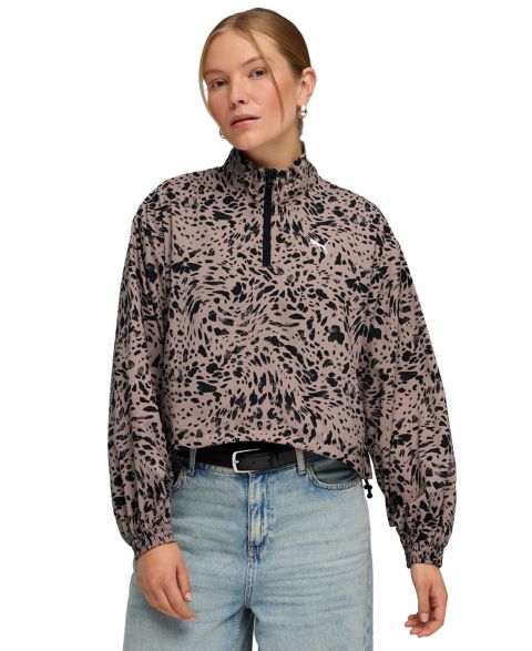 Женские куртки Puma ESS Graphic Animal Relaxed Woven Half-Zip Jacket