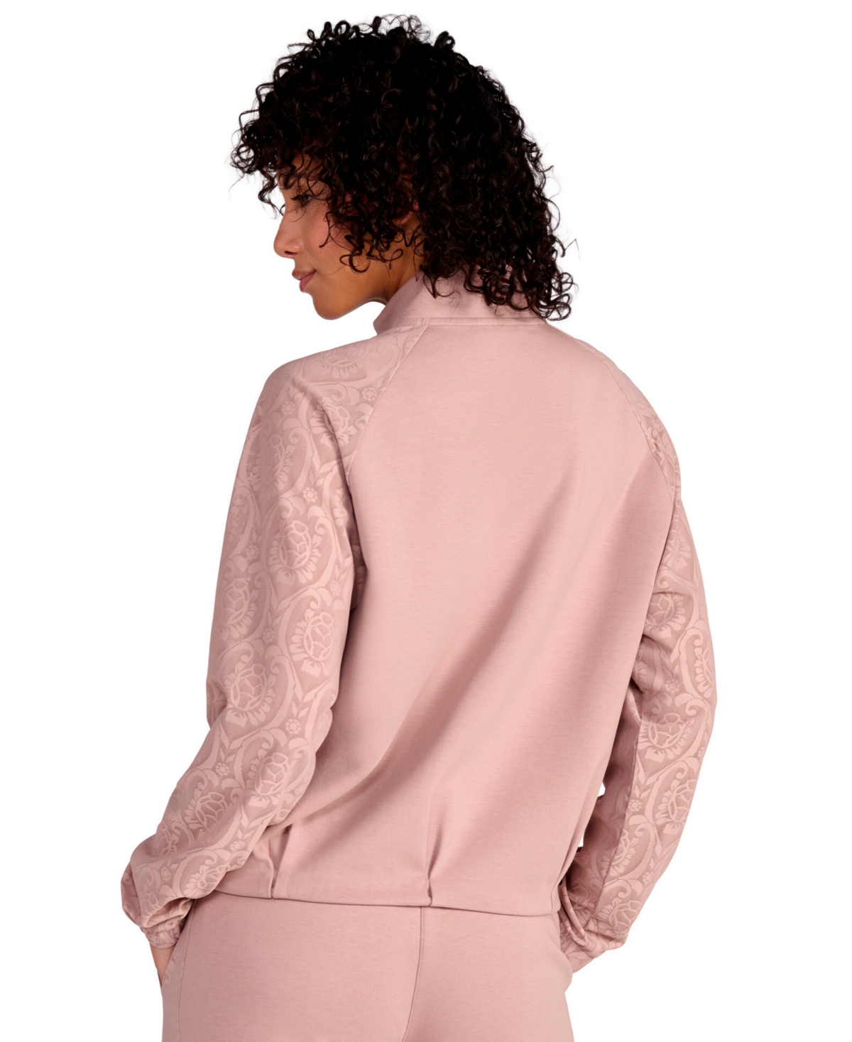 Puma Women's Lace Bubble Hem Mock Neck Jacket
