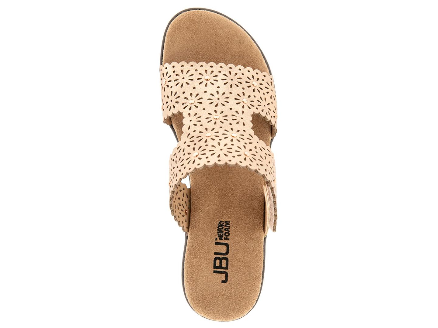 Женские сандалии JBU Sanya Casual Slip-On Wedge, цвет: Пудровый — фото 4