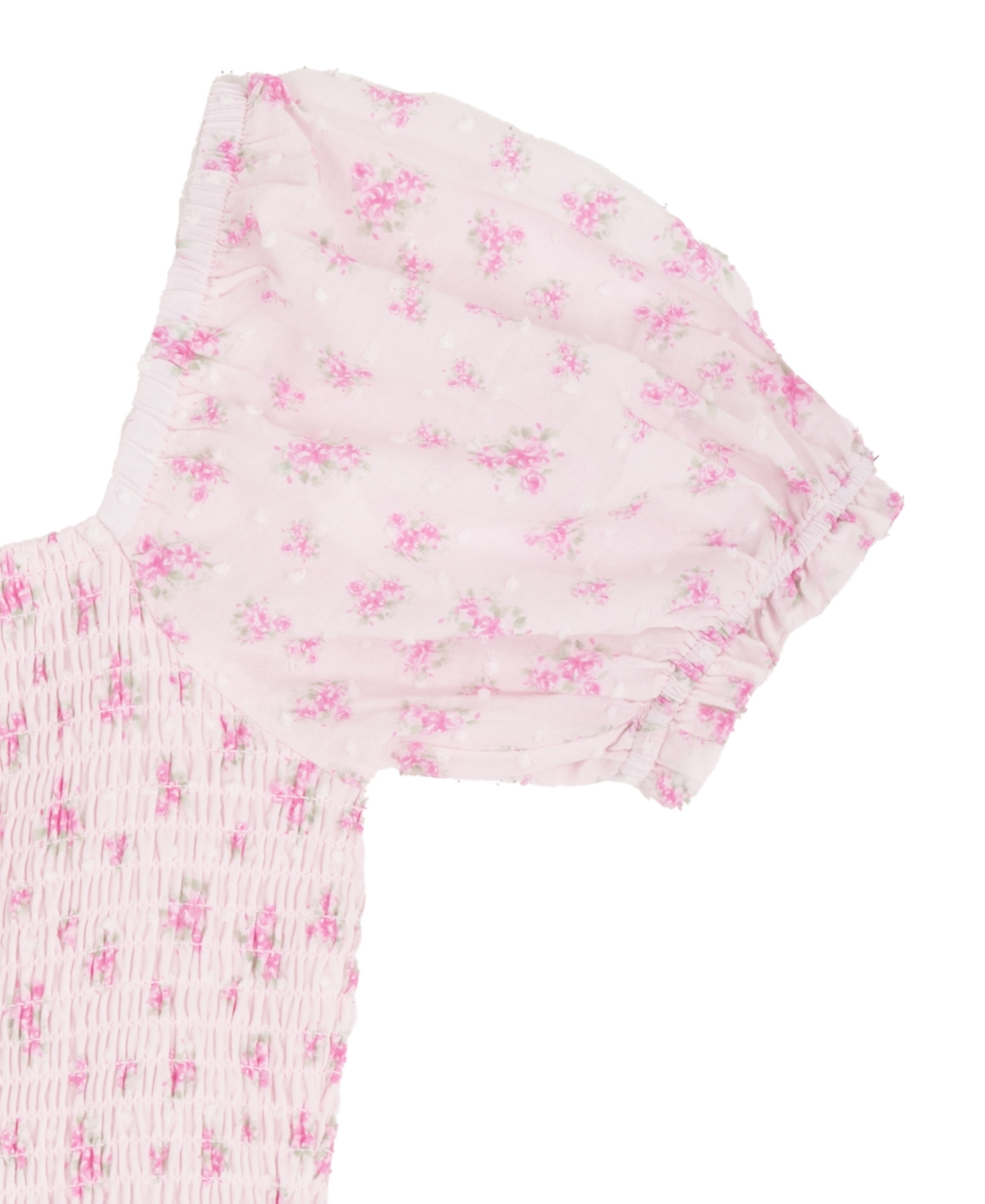 Rare Editions Girls' 7-16 Floral Clip Dot Dress and Bag, 2-Piece Set