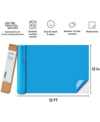 Premium Iron-On Rainbow Rolls Bundle - 12ft Colored HTV and 5ft Black & White