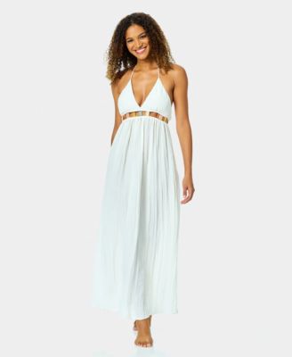 Women's Maxi Jeweled Cover-Up Swim Dress