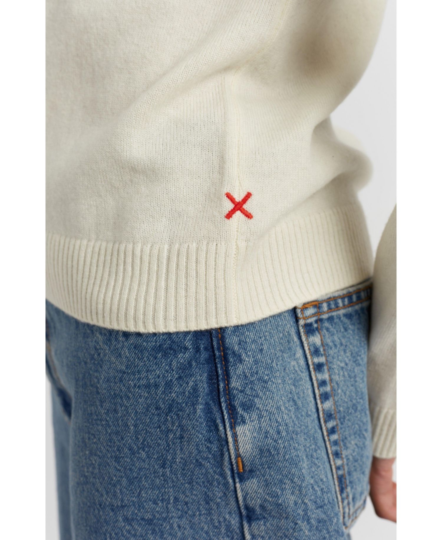 Women's Long-Sleeve Polo Classic-Fit Wool/Cashmere Blend Sweater