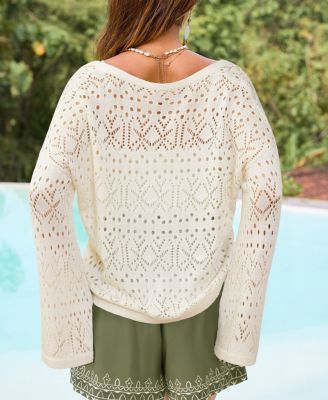 Women's Perfect Skies Beige Cardigan