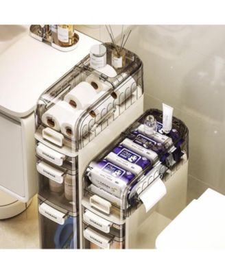 Plastic Rack Bathroom Narrow Storage Cabinet Toilet Side Storage Cabinet Toilet Gap Storage Cabinet Storage Cabinet