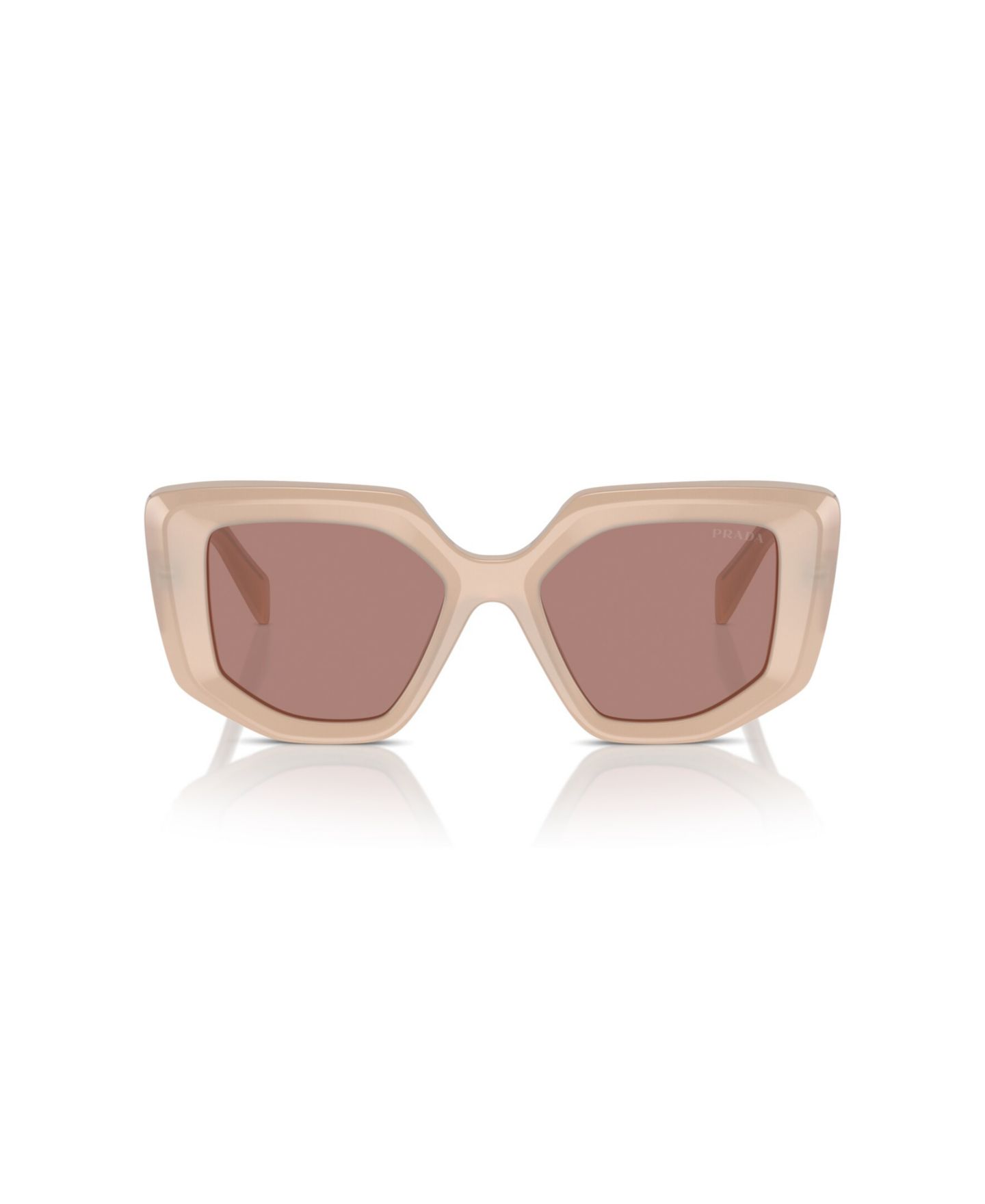 Женские солнцезащитные очки PRADA Geometric Sunglasses, PR 14ZS, цвет: Тёмно-зелёный — фото 2
