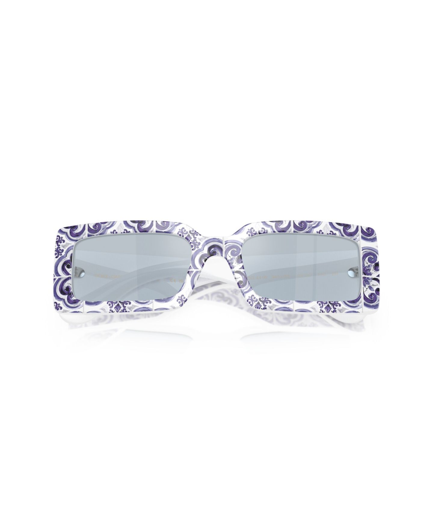 Женские солнцезащитные очки Dolce&Gabbana Rectangle Sunglasses, DG4416, цвет: Синий белый — фото 5