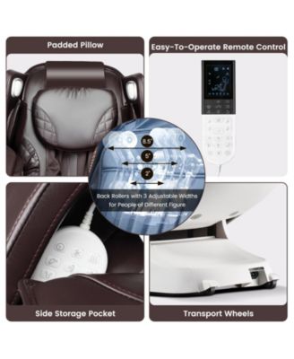 Full Body Massage Chair with Voice Control Heat Foot Roller