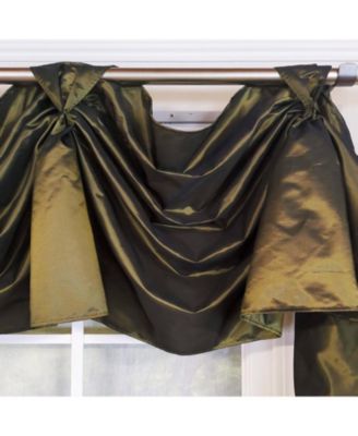 Taffeta 3-S Victory 100% Polyester Tab Top Swag Window Curtain 54" x 25" Hunter