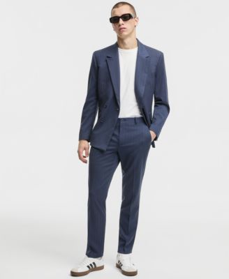 Men's Slim-Fit Pinstripe Pants