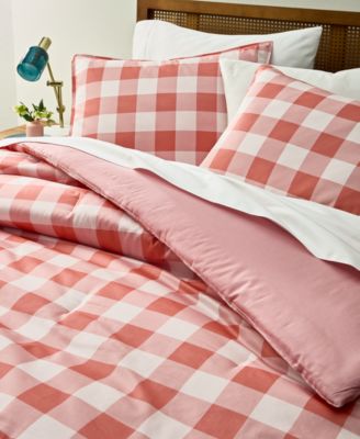 Gingham 3-Pc. Comforter Set, Full/Queen