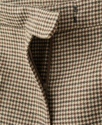 Women's Houndstooth Wool-Blend Pants