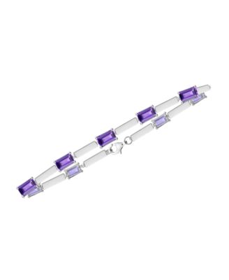 Lab-Grown Amethyst (2.2 ct. t.w.) Bracelet in Sterling Silver (Also Available in Multi-Stones)