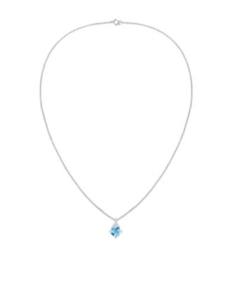 2-Pc. Amethyst (3.2 ct. t.w.) and Lab-Grown White Sapphire (0.18 ct. t.w.) Earrings and Pendant Set in 14k Gold Over Sterling Silver (Also Available in Other Gemstones)