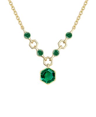 Amethyst (2.5 ct. t.w.) Hexagon Pendant Necklace in Sterling Silver (Also Available in Multi-Stones)
