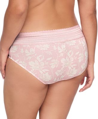 Warners's Women's Dig-Free Comfort Waist with Lace Microfiber Hipster 5609