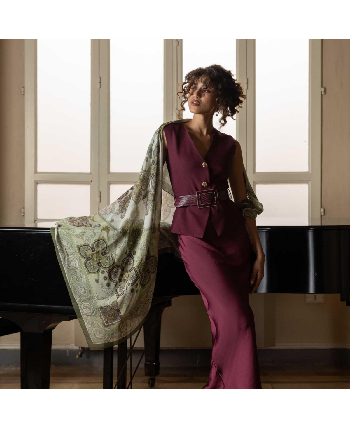 Elizabetta Women's Venere - Modal Cashmere Scarf Shawl.